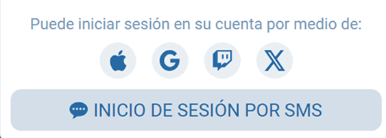 Iniciar sesión con Apple ID Iniciar sesión mediante Apple ID