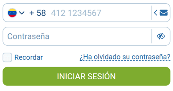 Iniciar sesión por teléfono Iniciar sesión mediante número de teléfono