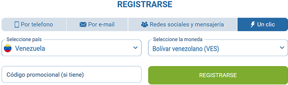 Cómo registrarse con un solo clic en 1xBet Registro instantáneo (en un clic)