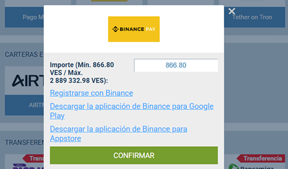 Realiza tu primer depósito